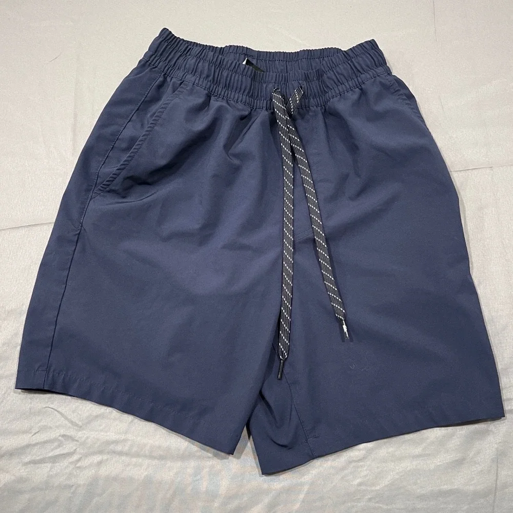 Quiksilver Mens XS Navy Blue Elastic Waist Board Shorts Swim Trunks XS